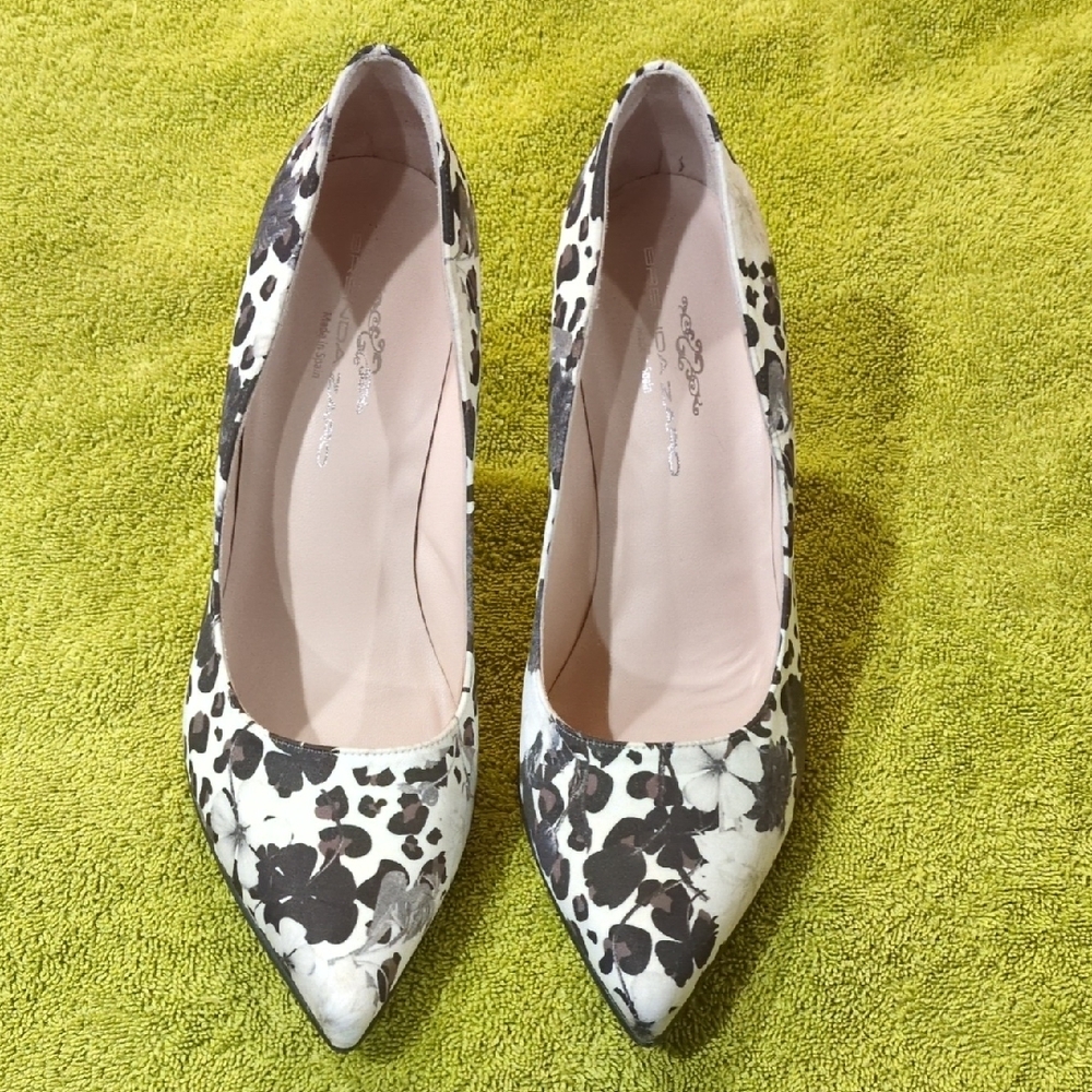 Elegant Floral Women's Heels
